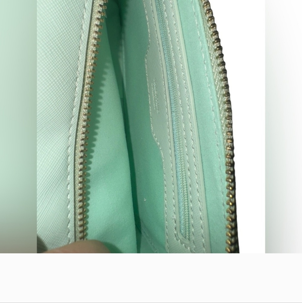 Valentino Orlandi NWT MINT Green Double Zip Bag $159 RETAIL - Picture 7 of 9